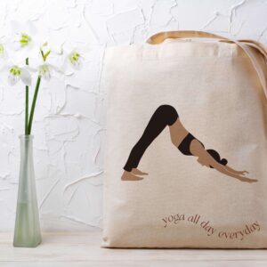 FUNNY YOGA TOTE BAG | Zazzle